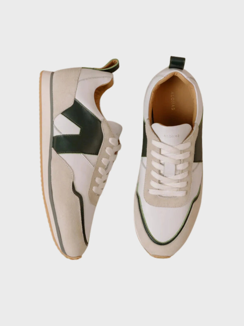 tb.015 Sneaker Bright White Dark Green