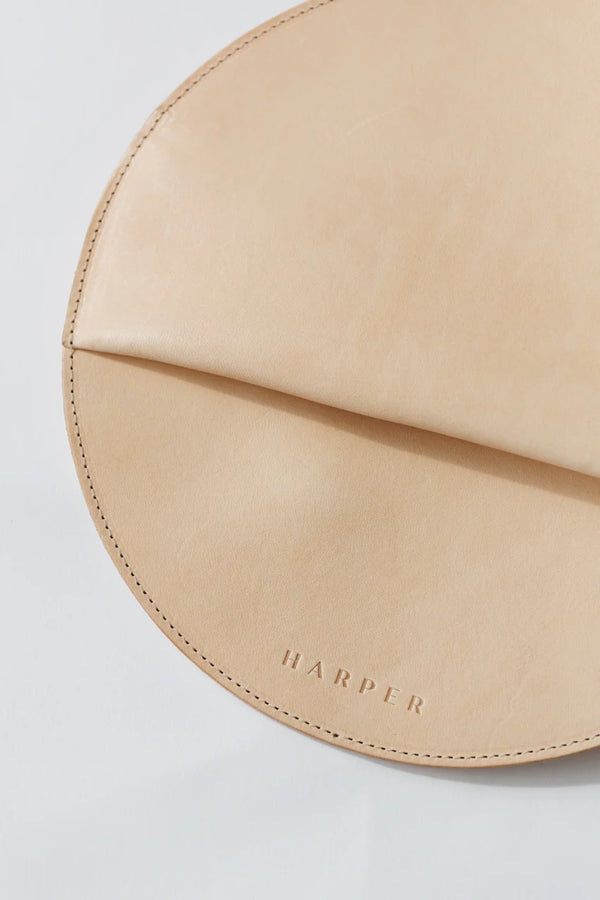 The Pleated Clutch - Natural