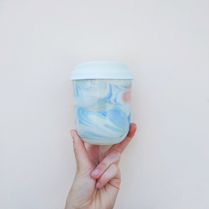 Marble Travel Mug - Rainbow