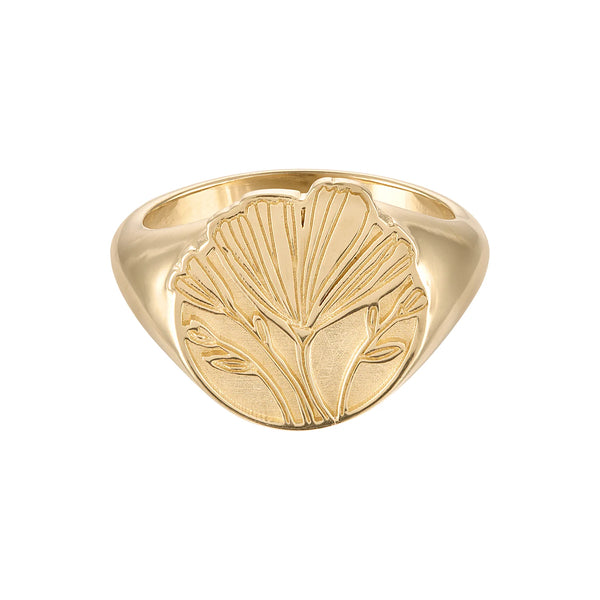 Flora Sagrada Signet Ring