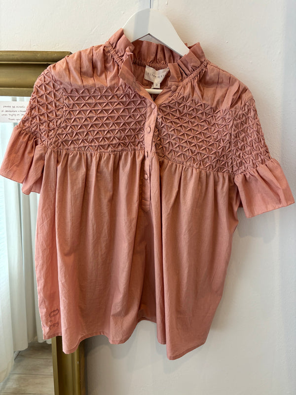 Nora top, Earth Pink