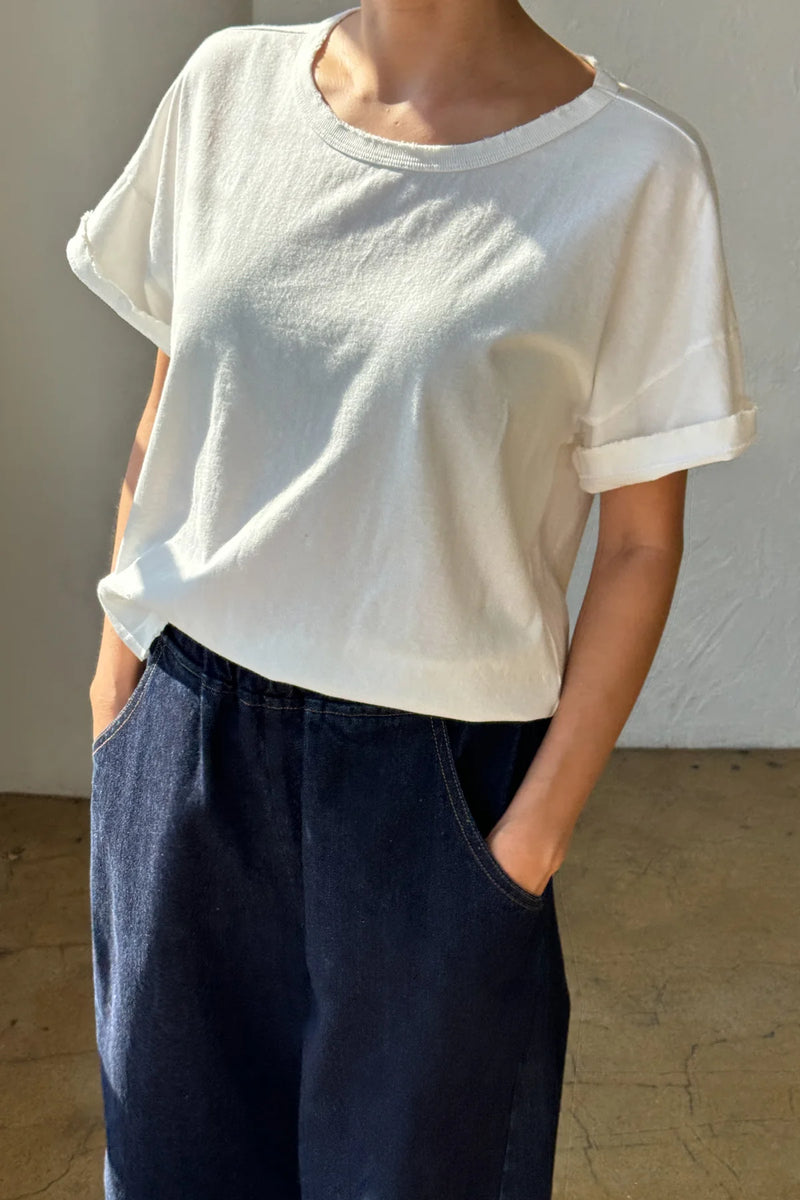 Vintage Fille Tee - Clean White