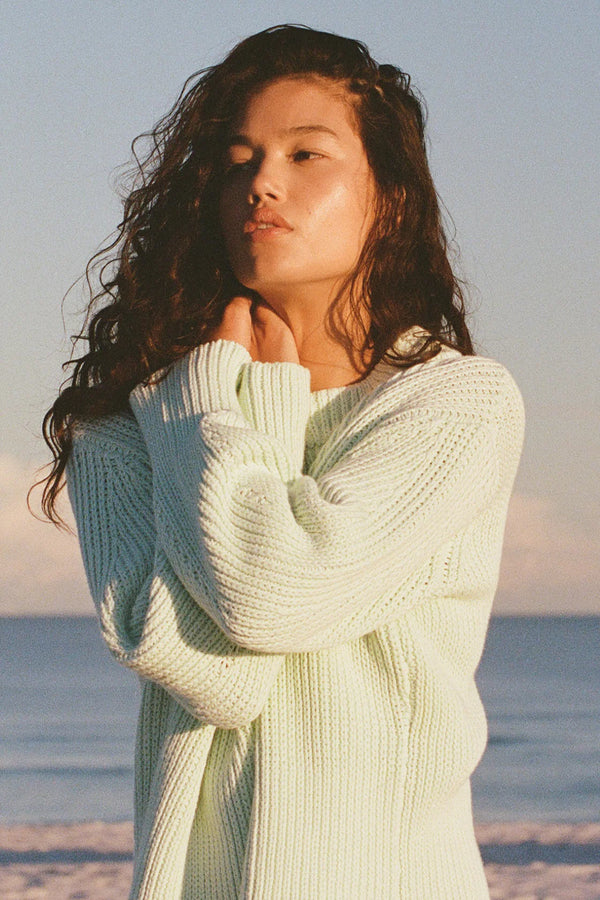 SEAGLASS COCOON KNIT JUMPER