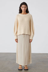 Natural Cotton Knit Jumper