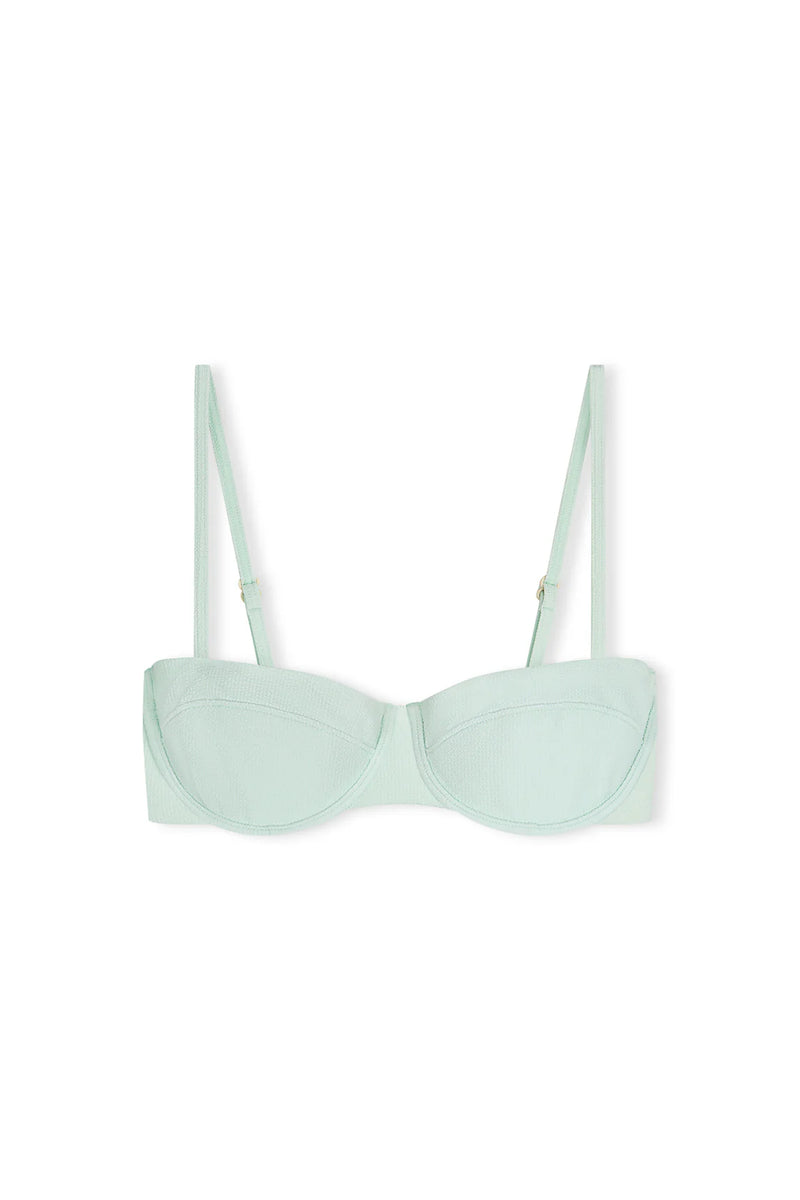 SEAGLASS TEXTURED BALCONETTE BRA CUP