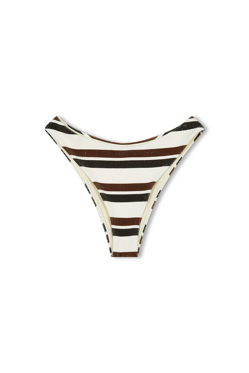 Earth Stripe Textured Curve Brief