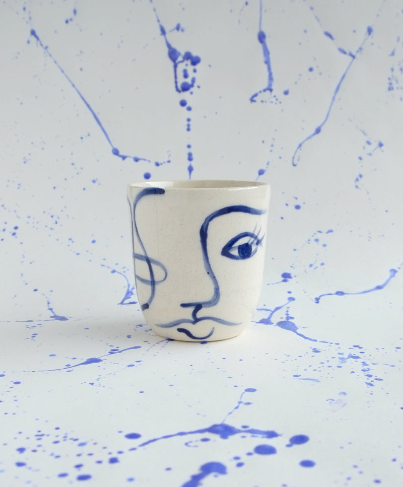 Painted Face Travel Mug