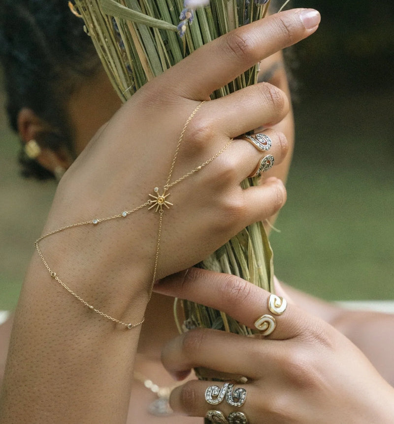 ¡Buenos Días! Citrine and Topaz Hand Piece