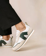 tb.015 Sneaker Bright White Dark Green